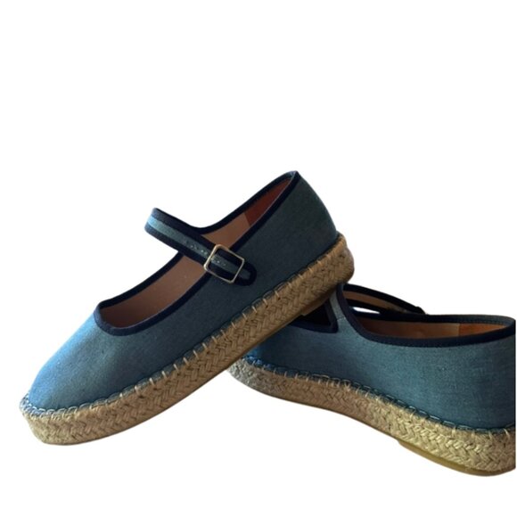 Denim platform Maryjane espadrilles - Picture 2 of 4